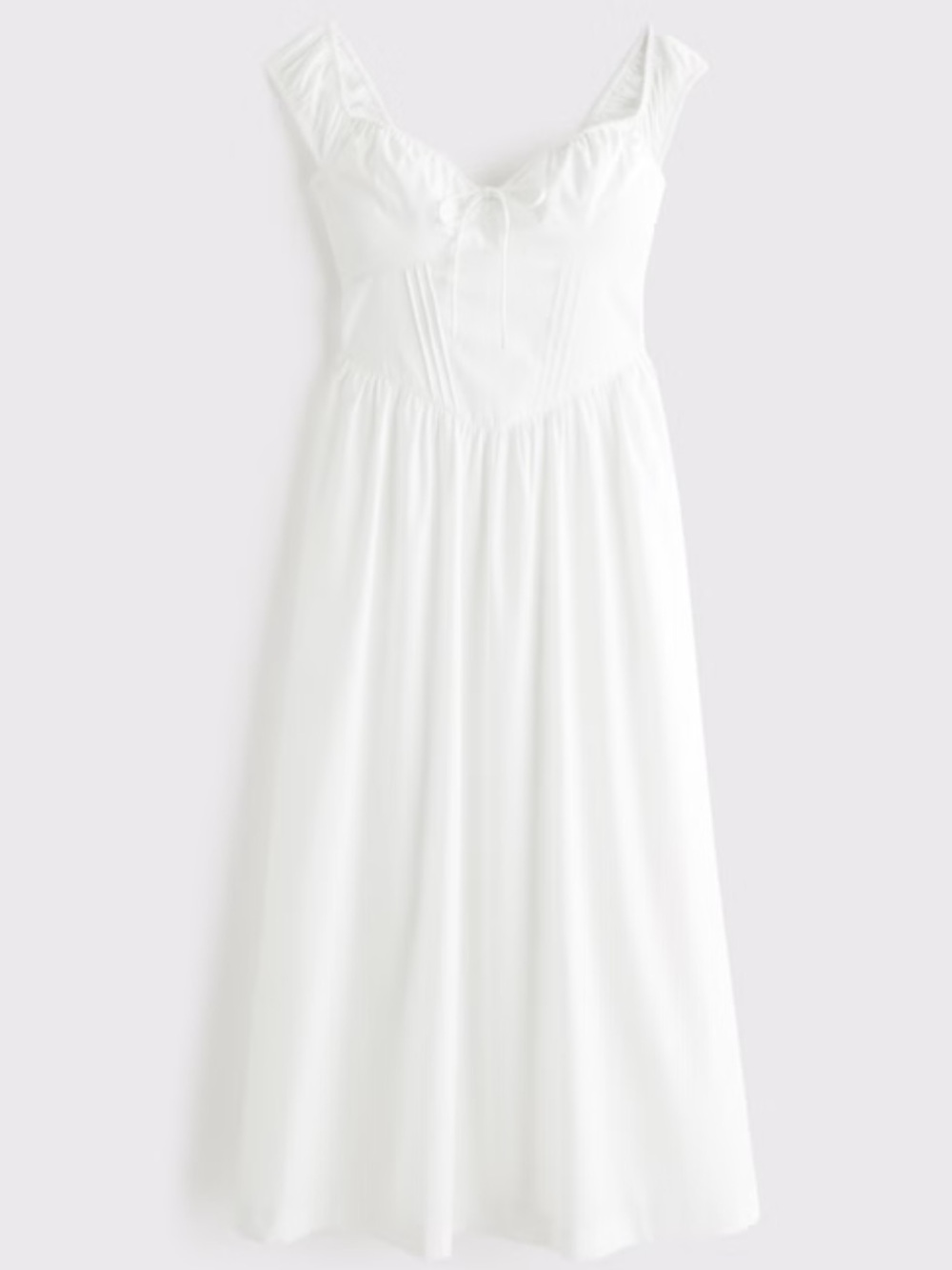 NWOT A&F Bra-Free Cap Sleeve Dipped Waist Midi Dress